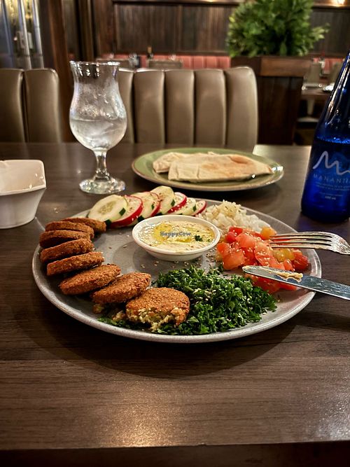 Falafel plate  at M Cocina in Cartagena