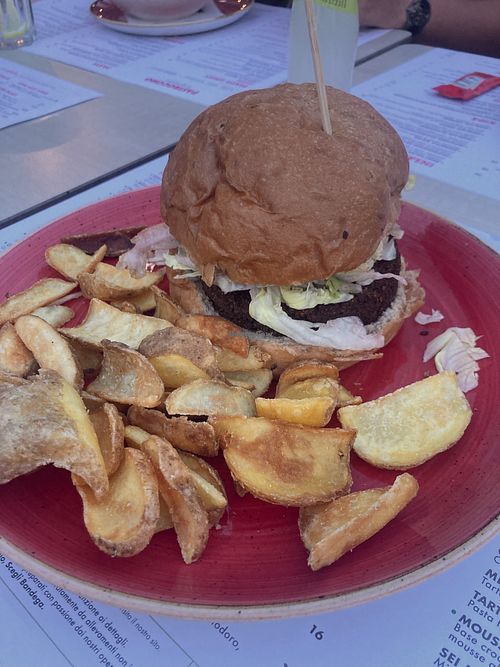 falafel burger   at Pastrocchio in Riccione