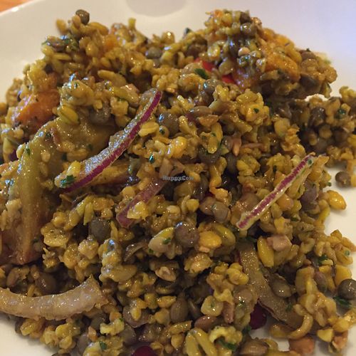 freekeh and puy lentil salad  at Roots  Fruits and Flowers - Great Western in Glasgow