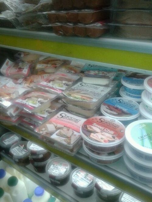 Fridge area at Roots  Fruits and Flowers - Great Western in Glasgow