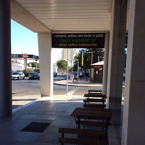 Outside Seating at Mercearia Bio in Portimao