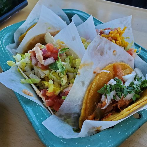 Taco sampler at Tacotarian - Blue Diamond Rd in Las Vegas