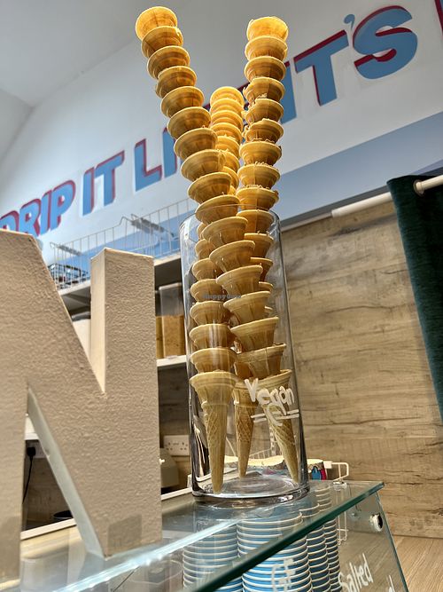 Vegan cones  at 16 Below in Aberdeen