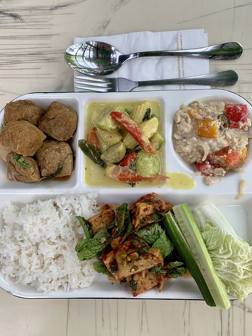 Plate from the buffet   at Grand Vegan แกรนด์วีแกน in Bangkok