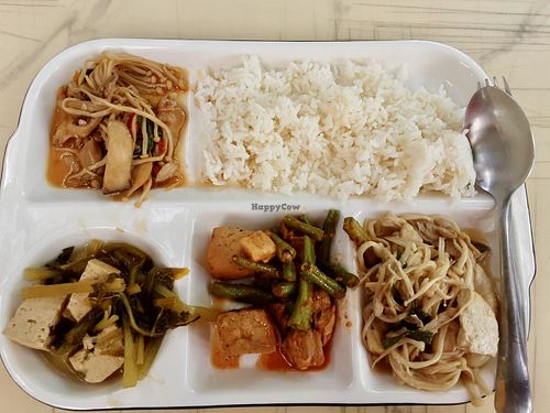 Selection from today’s buffet   at Grand Vegan แกรนด์วีแกน in Bangkok