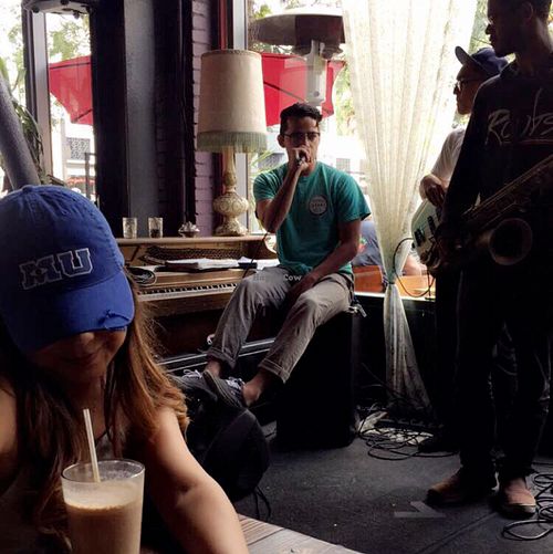 live music at The Den Cafe in Santa Ana