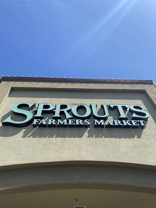Outdoor Signage w/Californian Blue Sky  at Sprouts Farmers Market in Modesto