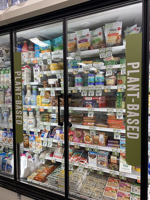 Extensive Plant-Based Section  at Sprouts Farmers Market in Modesto