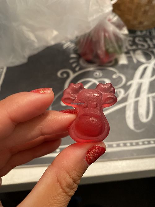Cute Lil’ Reindeer Vegan Gummies 😘 Delightful!  at Sprouts Farmers Market in Modesto