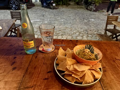 Wasabi guac. Yum!  at Arigato Bake & Brew in San Francisco