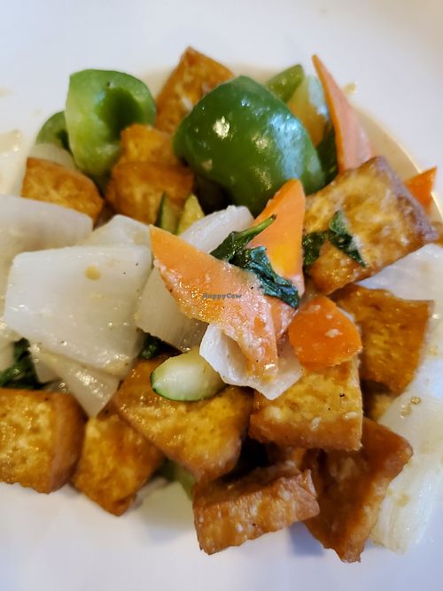 Thai green curry tofu at Chen's in Carlisle
