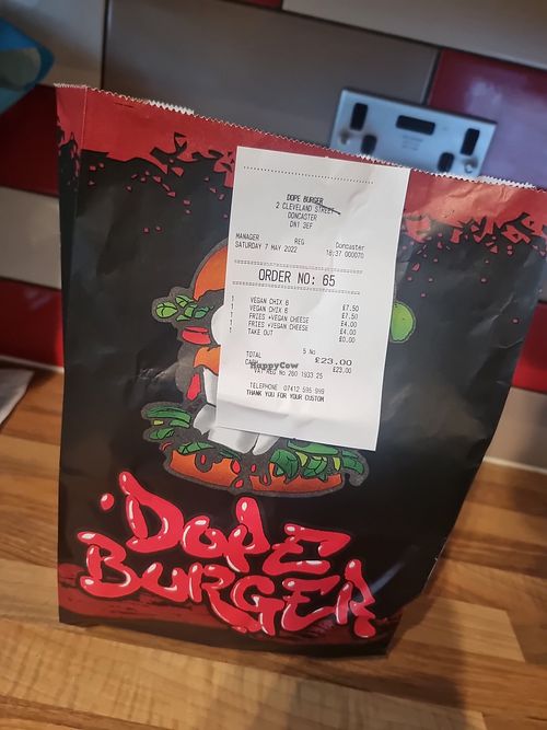  at Dope Burger in Doncaster