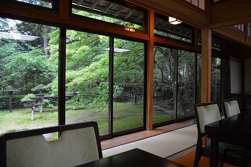 Dining room voew at Gyoshintei in Nikko