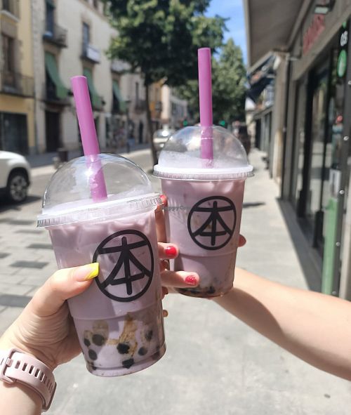 Taro frappe con leche de soja at Bencha in Blanes