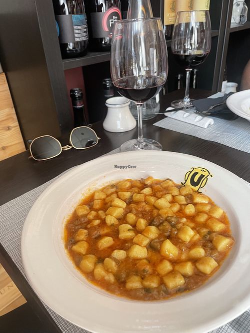 Eggplant and basil gnocchi! Such amazing flavours   at WonderUmbria in Torgiano