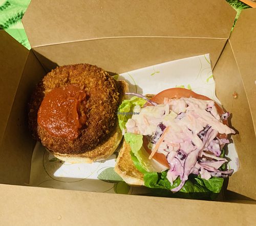 Vegan burger   at Fancy Chips  in Tramore