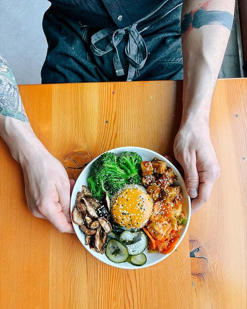 Bibimbap at Blossoming Lotus in Portland