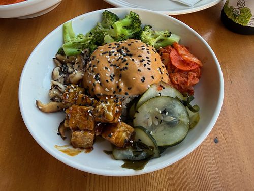 Bibimbap at Blossoming Lotus in Portland