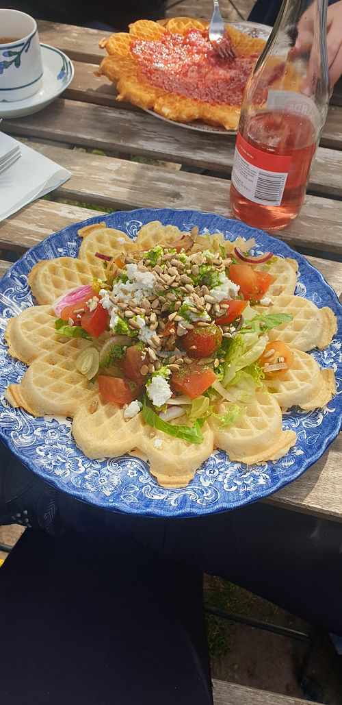 Fresca with vegan Feta at Skönfärgaregården in Linkoping