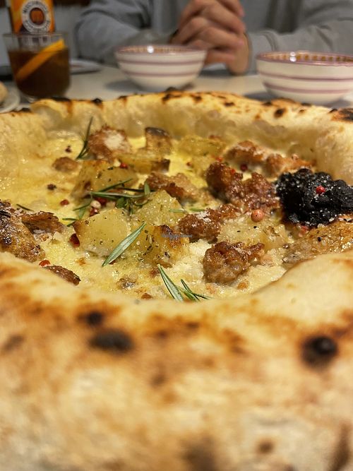 Helmut close up  at Al Catzone Pizza Napovegana in Berlin