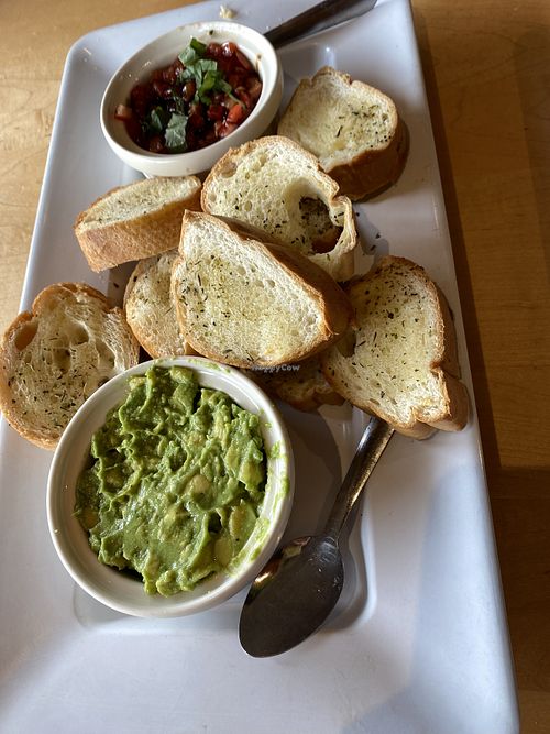 Avacado Smash app without the cheese at Mellow Mushroom in Fayetteville