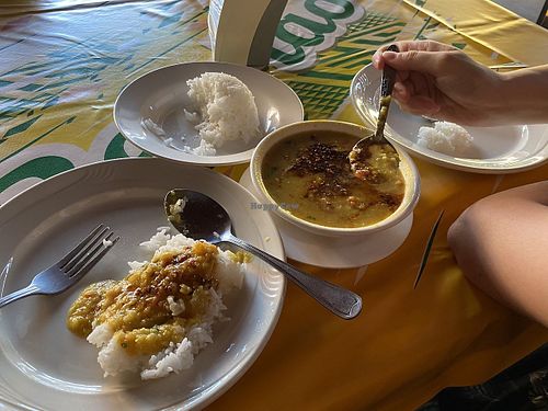 Lentils curry at Nazim Indian Restaurant in Vang Vieng
