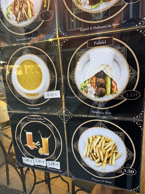 menu  at Hayati in Cologne