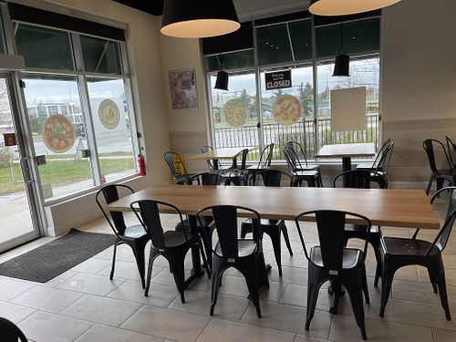 Inside seating   at freshii - Argentia Rd in Mississauga