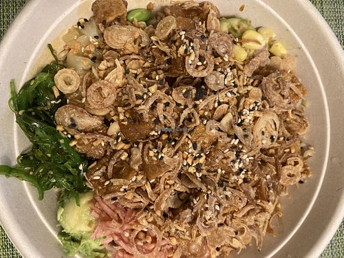 Vegetarian bowl  at Aloha in Bar Harbor