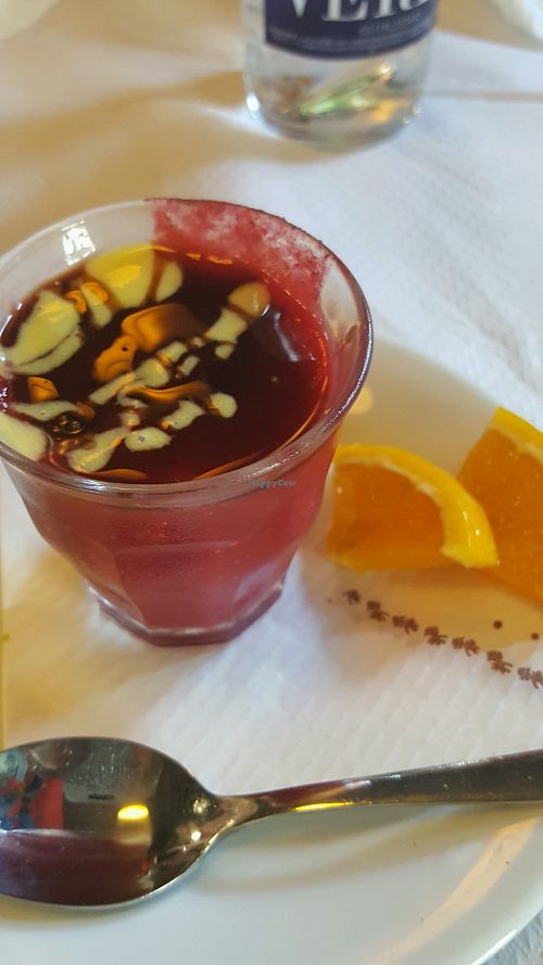 yummy dessert at Veggie Garden - Dels Angels in Barcelona