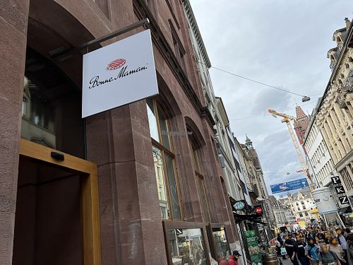 outside  at Bonne Maman in Basel