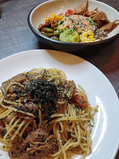Yakiniku Beef Aglio & Olio at The Rebel Company - Maybe closed in Northeast Singapore