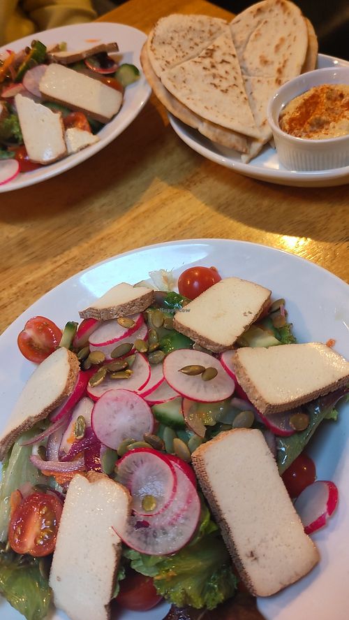 Tofu salad & hummus with pita at PF McCarthy's in Kenmare