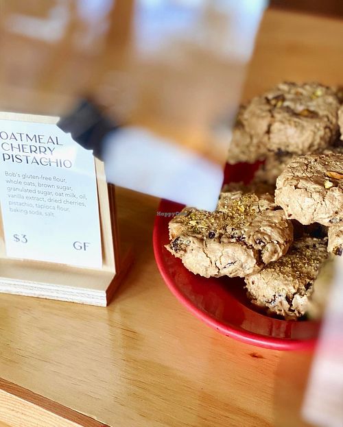 Vegan, gluten free cookies at Jupiter in Winthrop