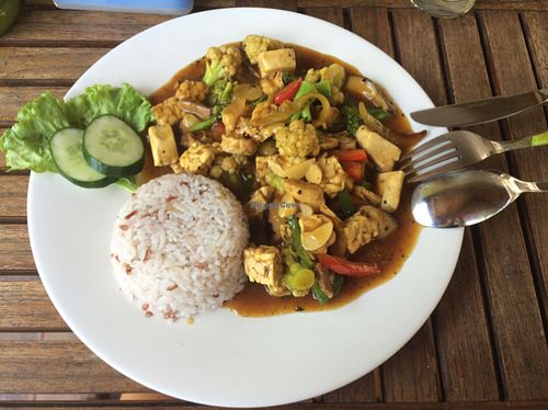 nasi lada hitam at Tasty Vegan in Seminyak