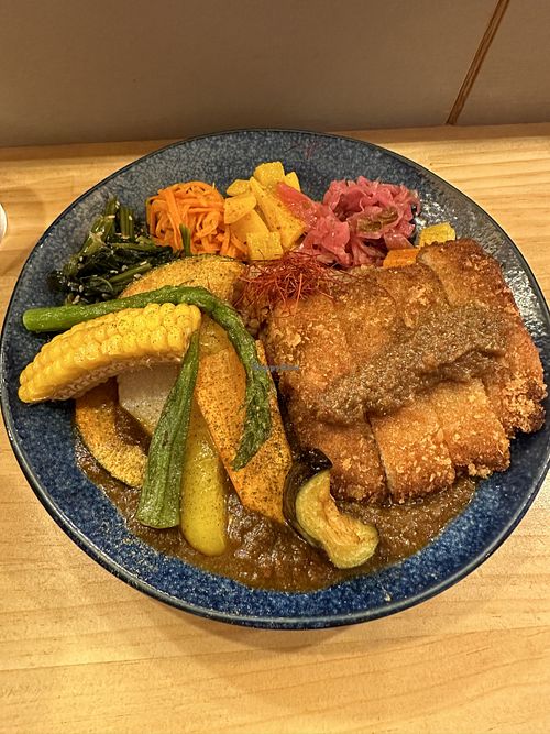 Vegan Tonkatsu curry  at Chabuya Curry Tenjin ちゃぶや in Fukuoka