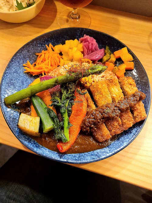 Vegan Katsu curry at Chabuya Curry Tenjin ちゃぶや in Fukuoka