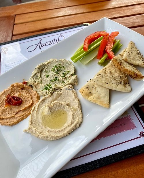 Hummus plate   at Apéritif in Durham