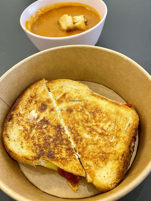 Grilled cheese and tomato at Pinkavo Cafe in Langley
