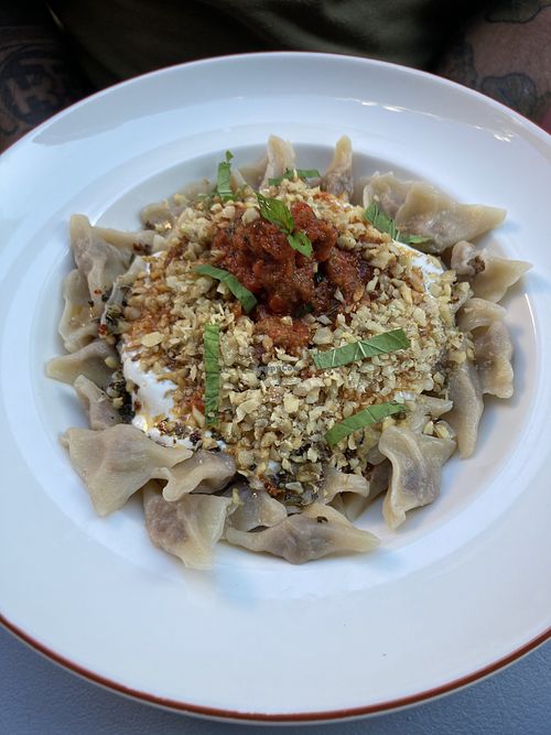 Amazing manti - so so good   at Vegan Dükkan Lokanta - The Eatery in Istanbul