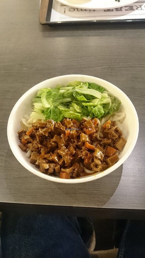 My favorite Minder restaurant’s noodles! But oops… I forgot its name... at Minder Vegetarian 明德素食 - Q Square Mall in Taipei