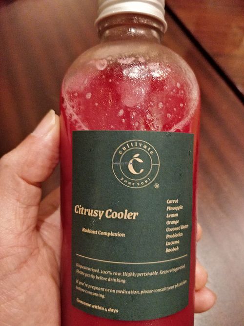 Citrusy Cooler  $20  at Cultivate Cafe in Central Singapore
