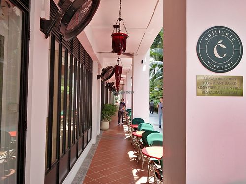 Restaurant exterior at Cultivate Cafe in Central Singapore