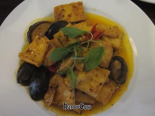 Tofu & Mushrooms at Tinh Quan in Hue