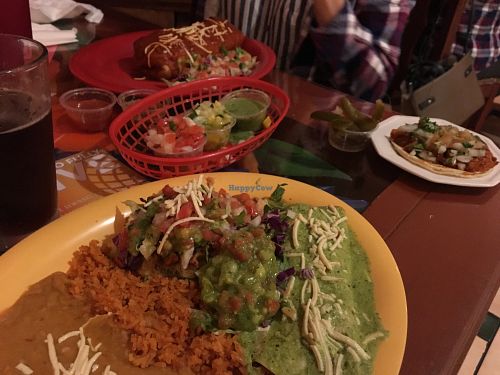 Combo meal of sopa with enchilada and then a chimichanga  at El Papagayo in Carmichael