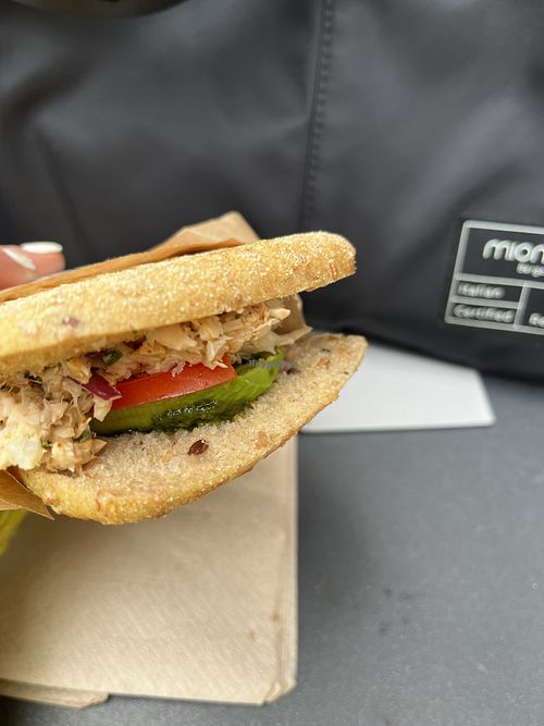 Jackfruit sandwich  🥪🌱  at Vital Foods in Copenhagen