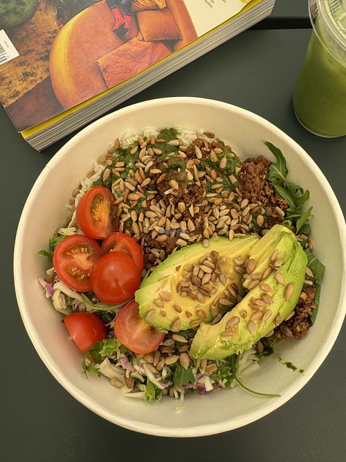mushroom mince bowl   at Vital Foods in Copenhagen