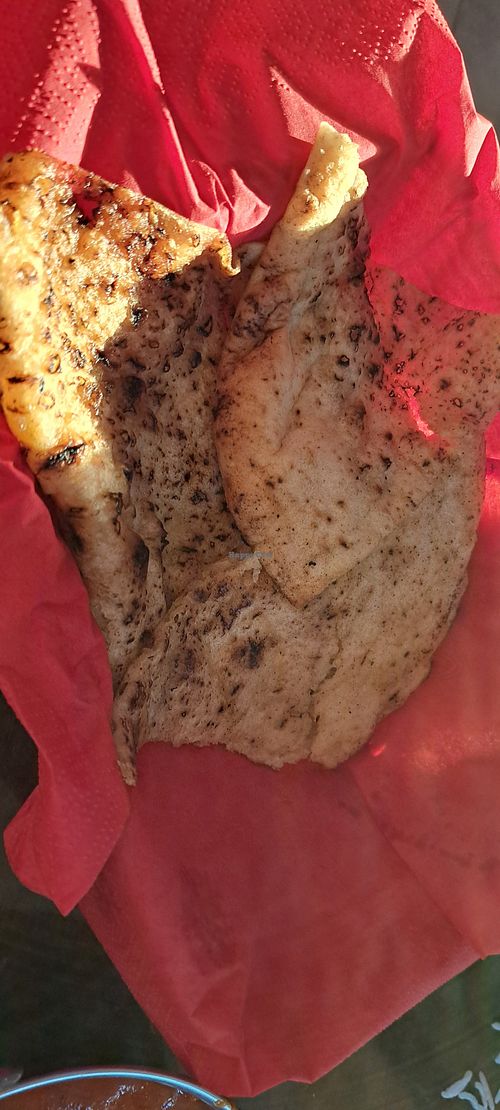 Vegan butter naan at Namaste India in Norwich