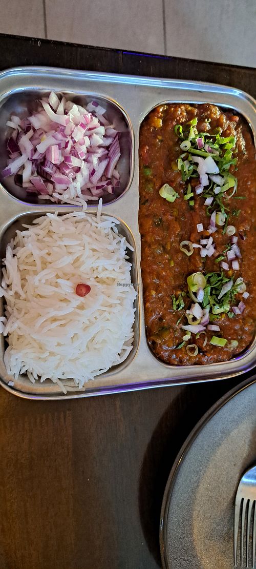 Pav Bhaji curry at Namaste India in Norwich