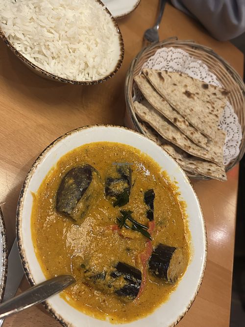 Eggplant dish  at Indian Gourmet in South East London
